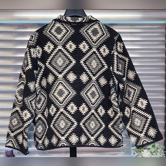 Jane Ashley aztec button front knit jacket - Picture 3 of 7